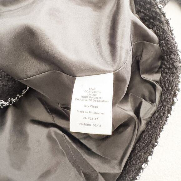 Talbots Blazer Contrast White Piping Jacket Size 10 Petite - Picture 4 of 6